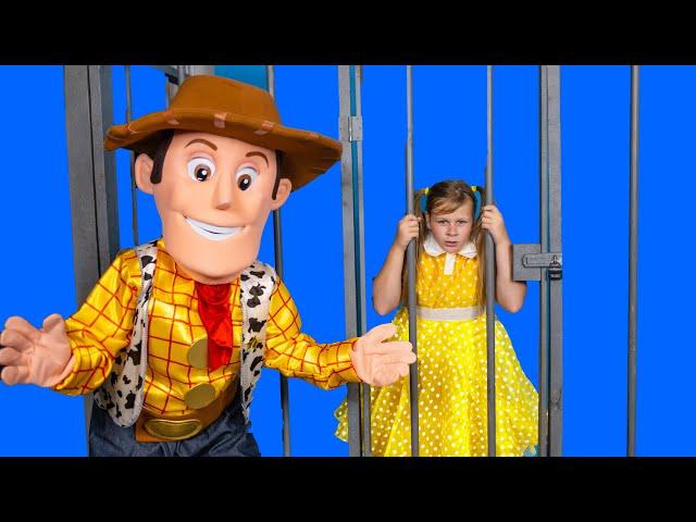 Toy Story Sheriff Woody and the Assistant are Tricked by Gabby Gabby