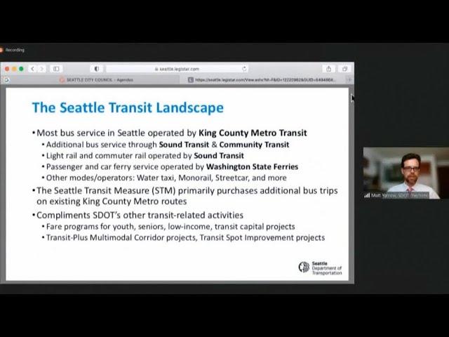 Committee on Transportation and Seattle Public Utilities 8/15/22