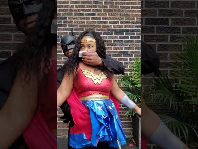 Wonder woman gets captured by batman #antiherochallenge #shorts #youtubeshorts