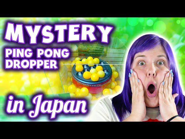 Mystery ping pong dropper claw machine in Japan!