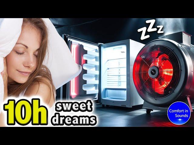 FALL ASLEEP INSTANTLY with THIS White Noise | Heater ASMR & Refrigerator Fan to Sleep