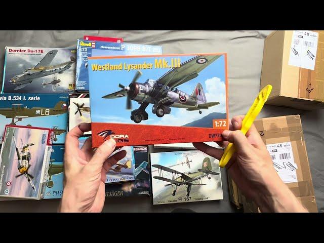 HUGE £333 EBAY 1/72 MODEL HAUL UNBOXING. RS MODELS, EDUARD, DRAGON, REVELL, AZ MODEL, DORA WINGS.