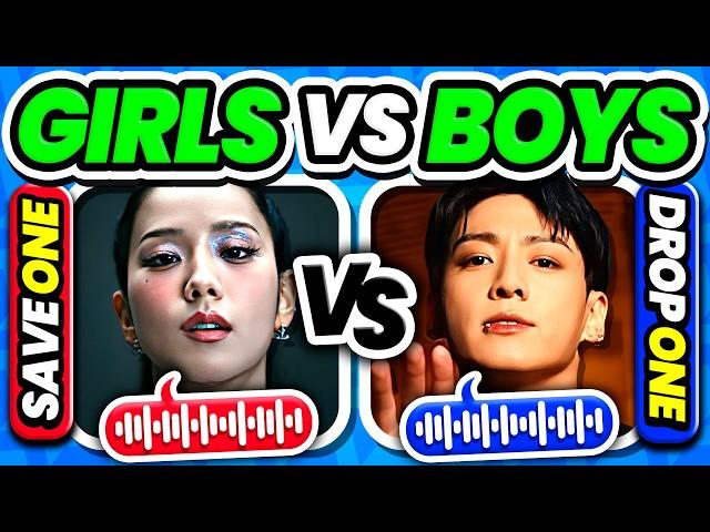 Save One, Drop One: K-Pop Songs - Girls vs. Boys Edition!  | KPOP GAME 2025