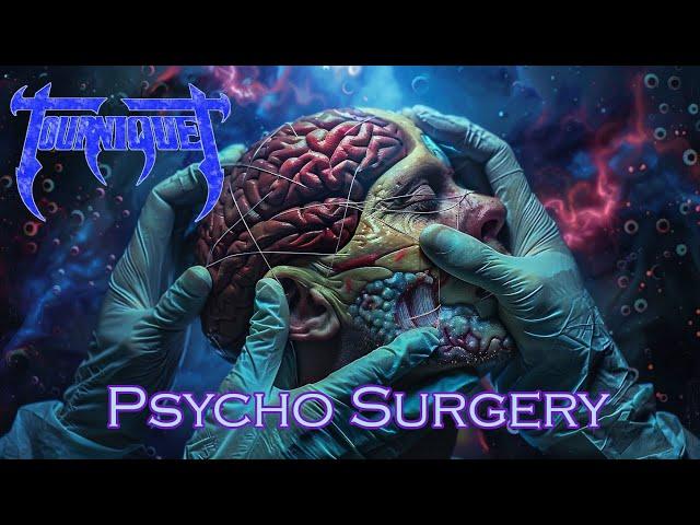 Psycho Surgery by Tourniquet - lyrics as images generated by an AI