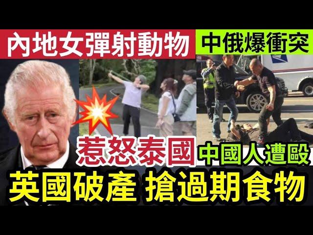 港人移英慘！英國經濟冧「人民搶過期食物」劣跡內地女「彈弓射動物」泰國人震怒！中國留學生「被俄國人暴打」慘不忍睹！23/10印度神童「預言又中」世界大大鑊「國際新聞大集合」