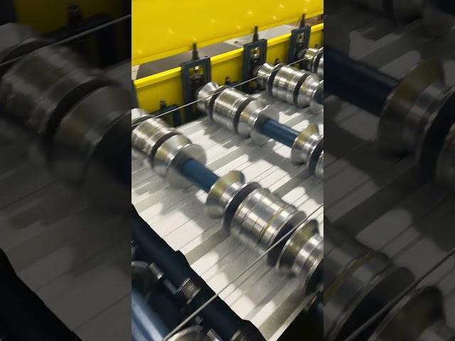 Nothing like the sound of the rollformer in the morning  #rollformer #rollforming #machine #steel