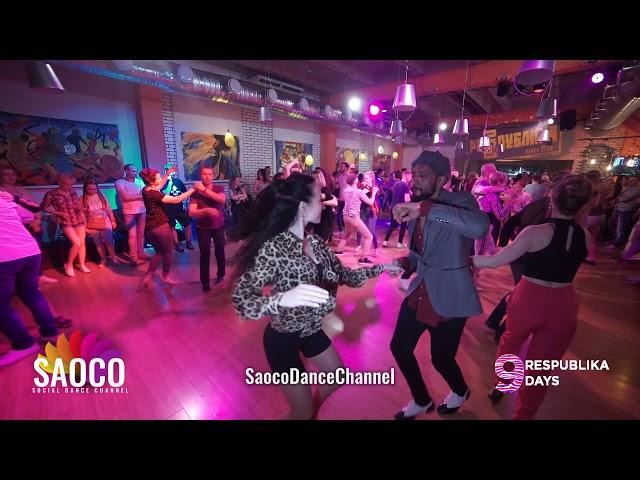 Srini Varadharajan and Renata Sakaeva Salsa Dancing at Respublika Days 9, Saturday 04.05.2019 (SC)
