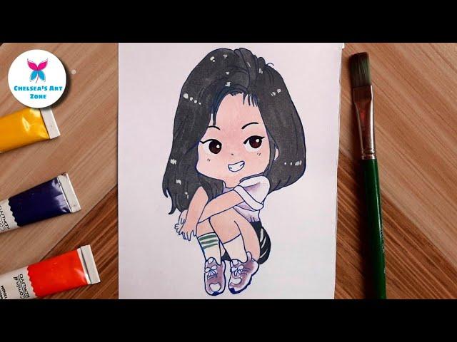 Jennie Blackpink | Step By Step Jennie Drawing | Beautiful Girl Drawing | Chelsea's Art Zone