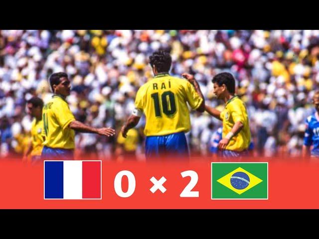 France 0 × 2 Brazil ( Rai & Romario Masterclass) 1992 Friendly Extended Highlight & Goal HD