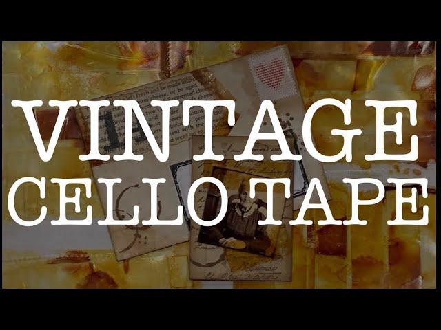 FAUX VINTAGE CELLO TAPE for junk journals art collages ATC