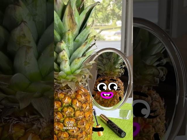 Cute Life Doodles | Pineapple, mirror #doodles #animation #cartoon #funny #comedy