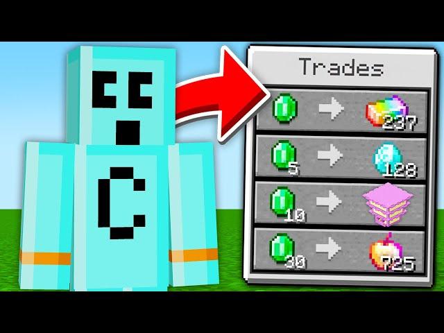 Minecraft, But YouTubers Trade OP Items..