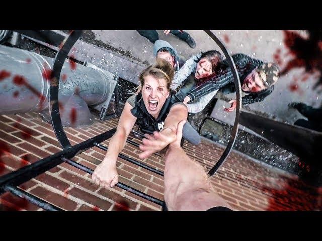 Zombie Escape! Parkour POV Chase 