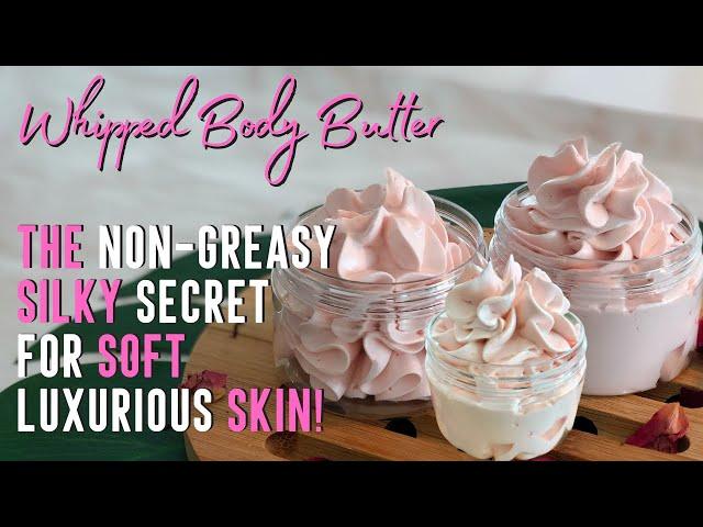 How to Make Whipped Body Butter BEST DRY SKIN MOISTURIZER DIY SECRET Non-Greasy Ingredient