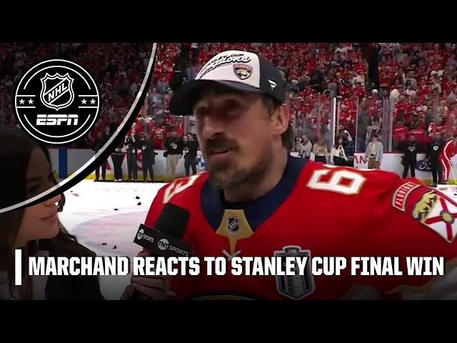 'EVERYBODY WROTE US OFF!' - Brad Marchand after the Panthers won the Stanley Cup Final | NHL on ESPN