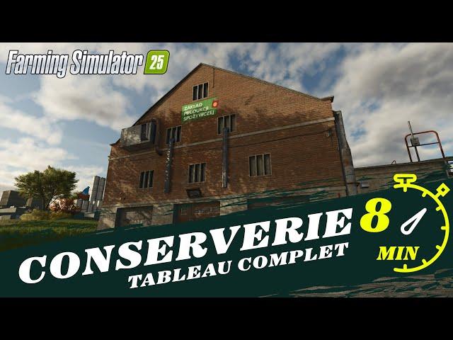 Guide Complet - Conserverie – Rentabilité et Production Détaillée ! Farming Simulator 25