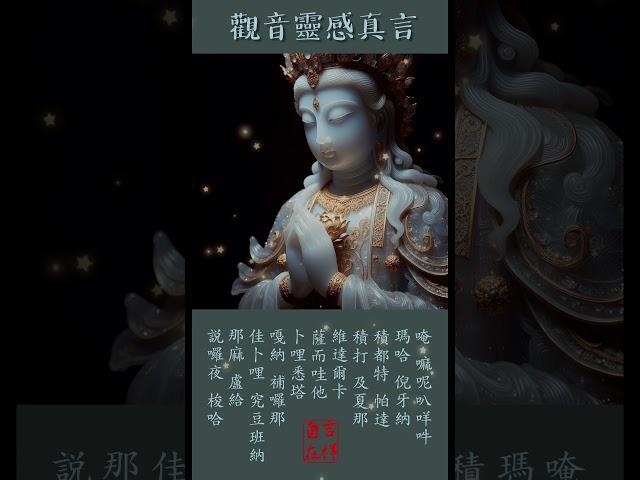 觀音靈感真言 | 淨化煩惱與業障 增長福德與智慧 #南無大悲觀世音菩薩 #buddha #梵音 #男聲 #mantras #music #正能量