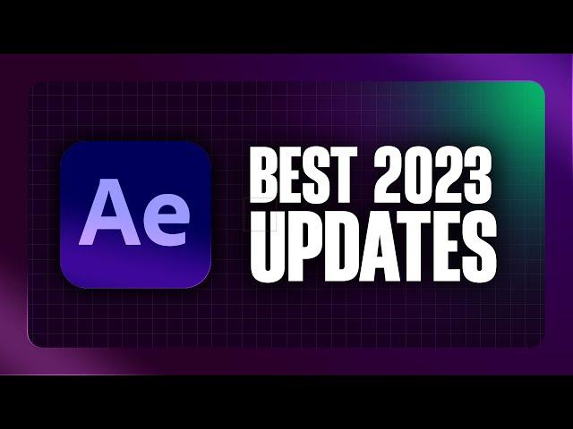 THE BEST After Effects 2023 update in 5 MINS! - Adobe After Effects Tutorial