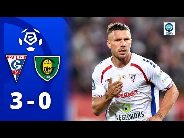 Podolski als Matchwinner! Doppelpack bei Heimsieg | Gornik Zabrze - GKS Katowice