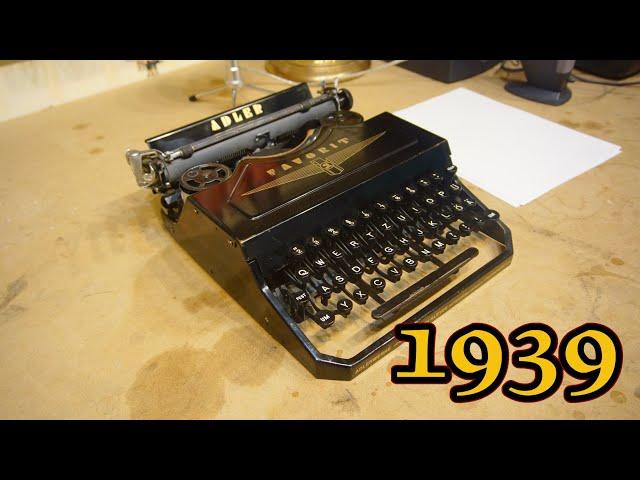 1939 Alder Favorit 2 Review - German Thrust Action Typewriter