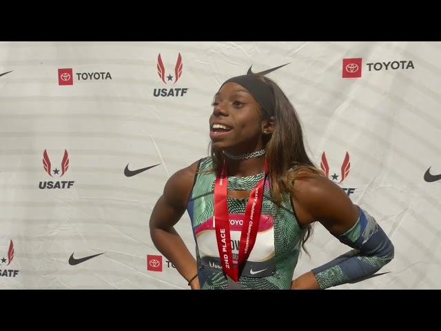 Brittany Brown Makes Her FIRST EVER 100m Worlds Team