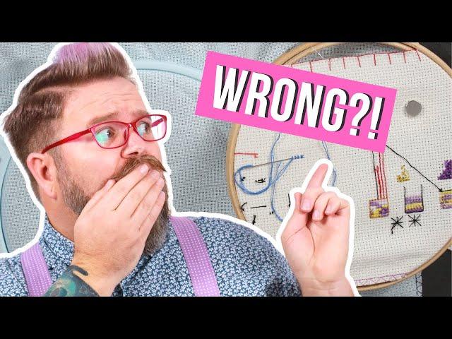 You're Probably Using Your Embroidery Hoop Wrong | Caterpillar Cross Stitch