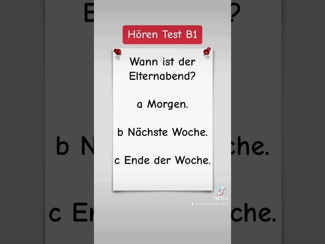 #65 || Hören B1 || Deutsch-Test für Zuwanderer