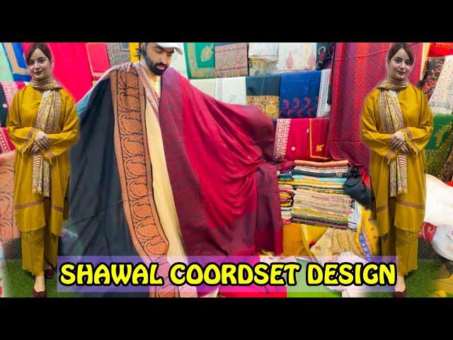 How I design Pashmina Shawal Coord set From scratch Winter Dress design ideas 2024