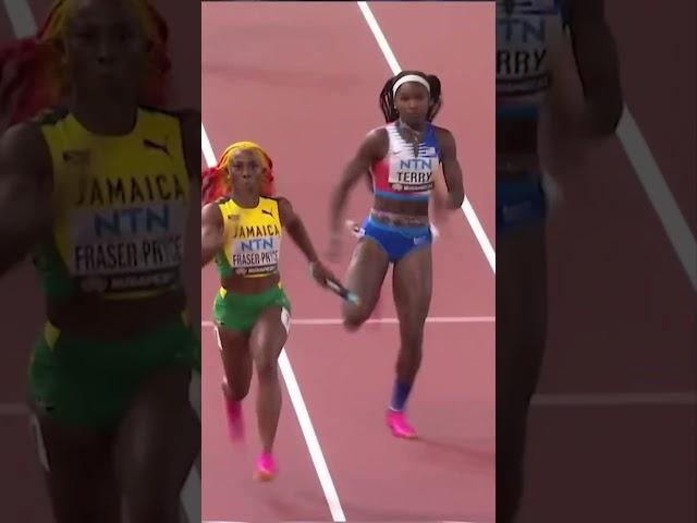 4x100m relay Budapest 2023 Finals #gabi #tt #sports #usa #shacarririchardson #shorts