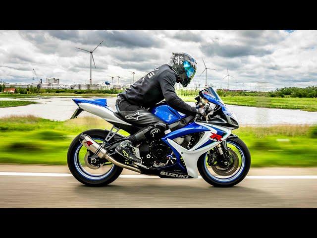 SUZUKI GSX-R600 DOMINATOR EXHAUST SOUND / FLY BY'S / REVS