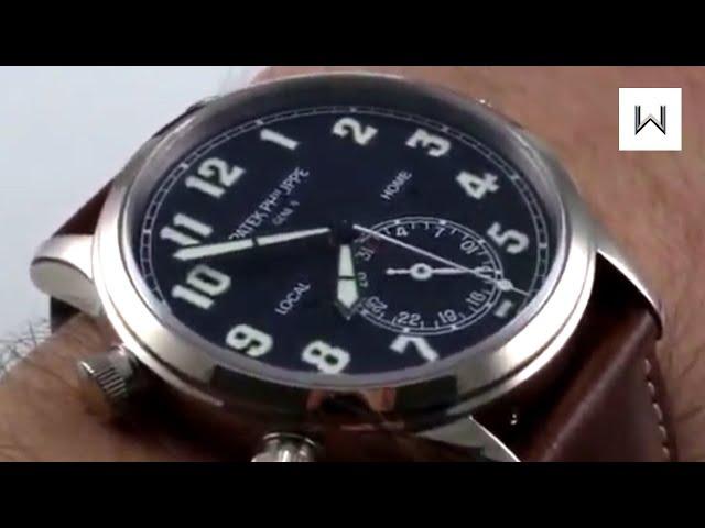 Pre-Owned Patek Philippe Calatrava Pilot Travel Time 5524G Luxury Watch Review