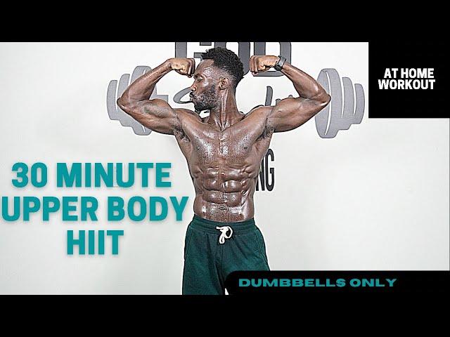 BEST UPPERBODY WORKOUT STANDING (DUMBBELLS ONLY)