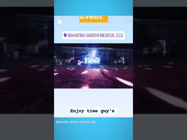 EVENT Mahatma Gandhi College SPOT DJ 2024 Ka  PIYUSH AUDIO RAMPUR JABALPUR 7869644826  #djnight