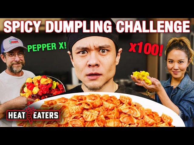 Matt Stonie Takes on the 100 Dumpling Pepper X Challenge | Heat Eaters