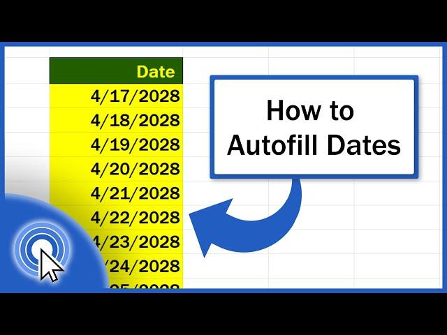 How to Autofill Dates in Excel (Quick and Easy)