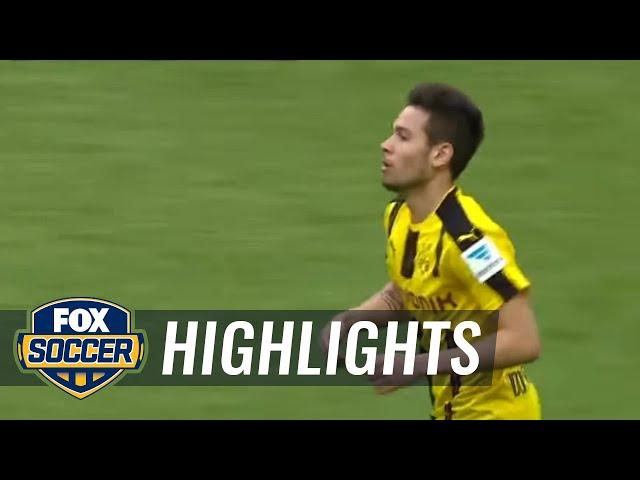 Raphael Guerreiro scores for Dortmund | 2016-17 Bundesliga Highlights