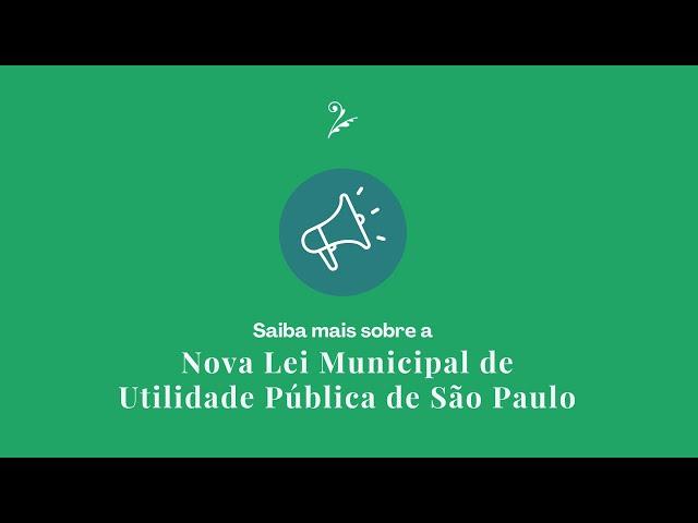 Nova Lei Municipal de Utilidade Pública  - 18.067/2024