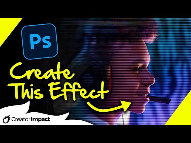 How to Create TV Scanline Effect in Photoshop (PHOTOSHOP TUTORIAL)