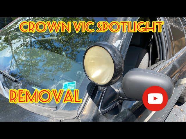 Crown Victoria Spotlight removal