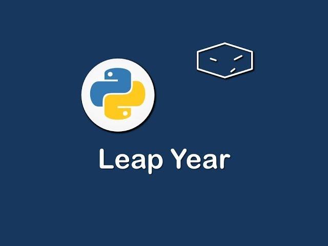 leap year in python 