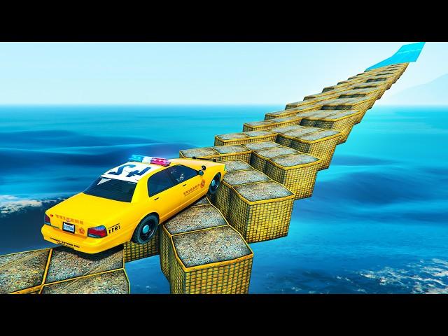 GTA 5 POLICE CAR PARKOUR RACE | No Copyright Gameplay for TikTok & YouTube | 4K 60fps | 696