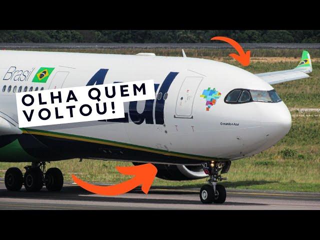 Segundo maior avião da Azul pousa em Manaus + tráfego aéreo!!