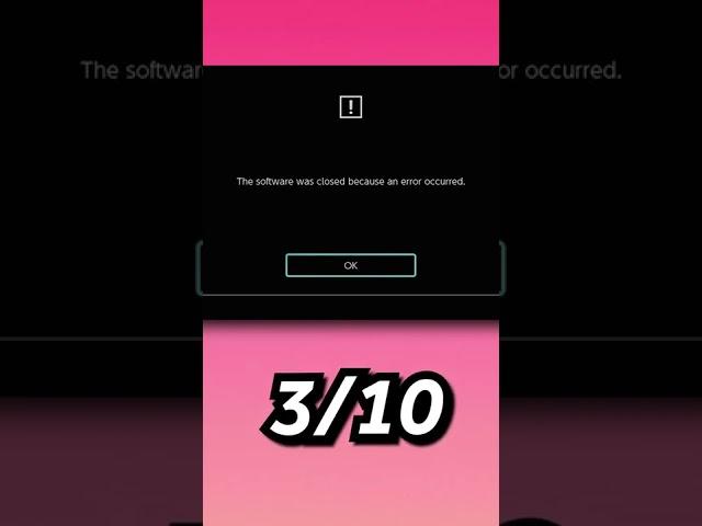 The SCARIEST Nintendo Switch errors...