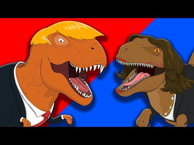  TRUMP-REX vs KAMALASAURUS - Animated Song