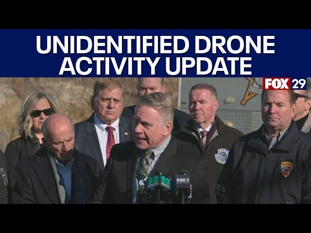 Officials give update on unidentified drone activity in New Jersey