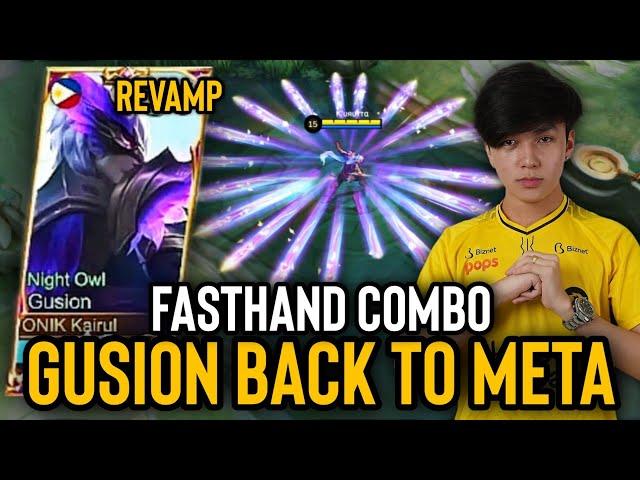 WELCOME BACK TO THE META GUSION | GUSION FAST COMBO