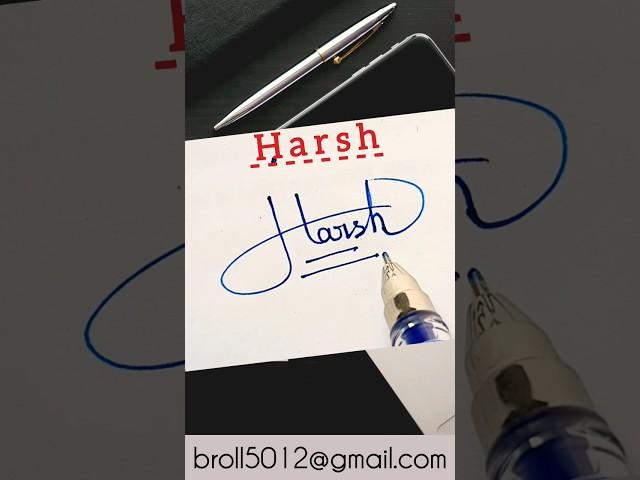 Harsh Signature Style  #brollart #calligraphy