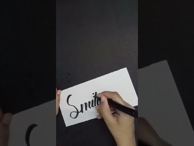 Smita Kar | Name Calligraphy | Calligraphy with me