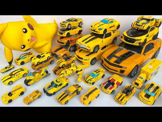 Various Yellow Bumblebee Transformers Car Toys (Animation) Robots Tobot Dinosaur Pikichu Stopmotion