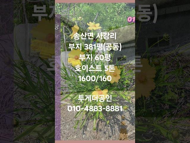 [화성공장임대] 호이스트 있는 저렴한 60평 제조장 임대